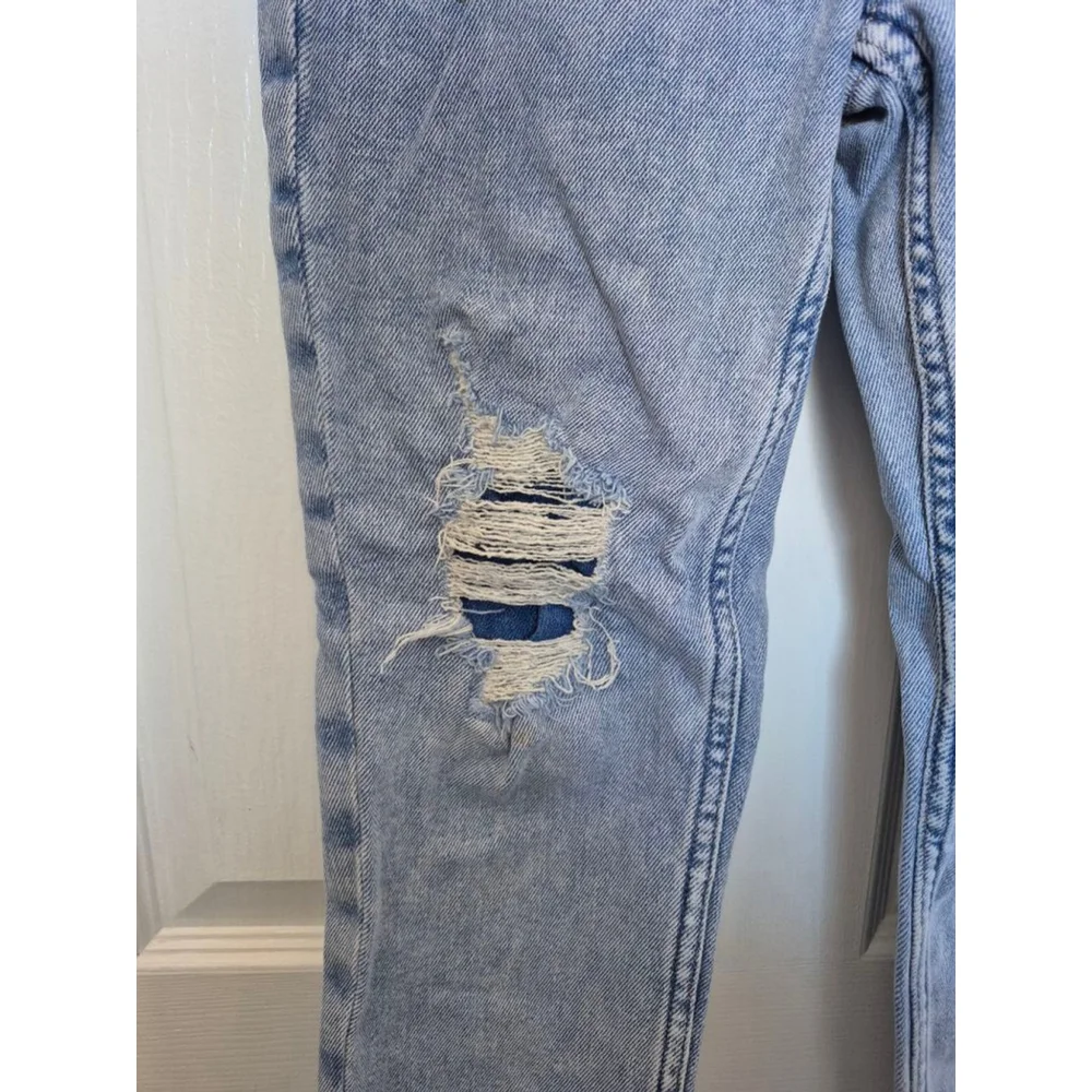 Girls Justice Light Blue Distressed Jeans Size 10